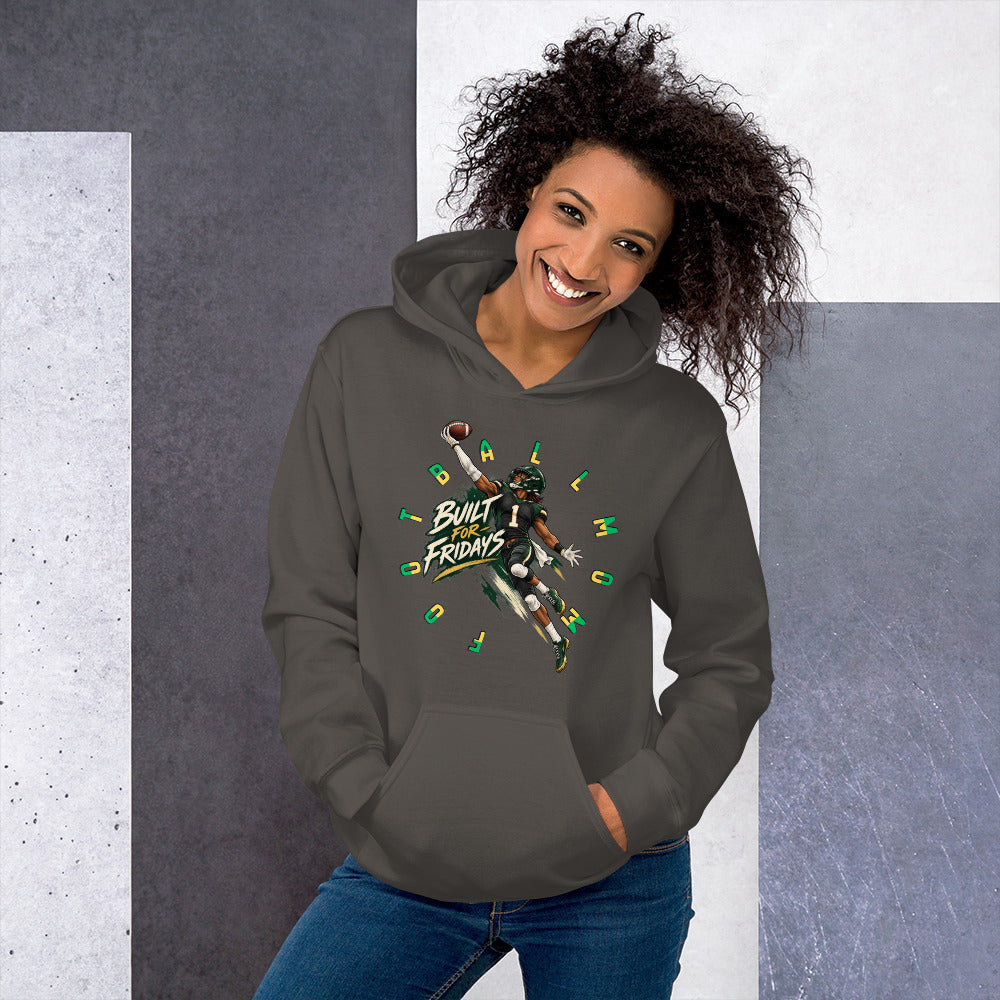 Football Mom hoodie Built For Fridays graphic - Ridge22