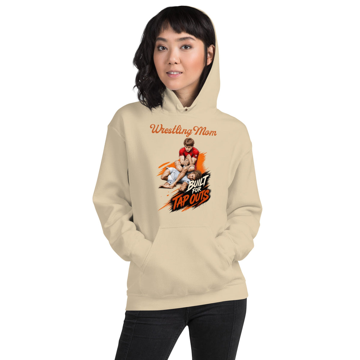 Wrestling Mom hoodie Built For Tap Outs graphic - Ridge22